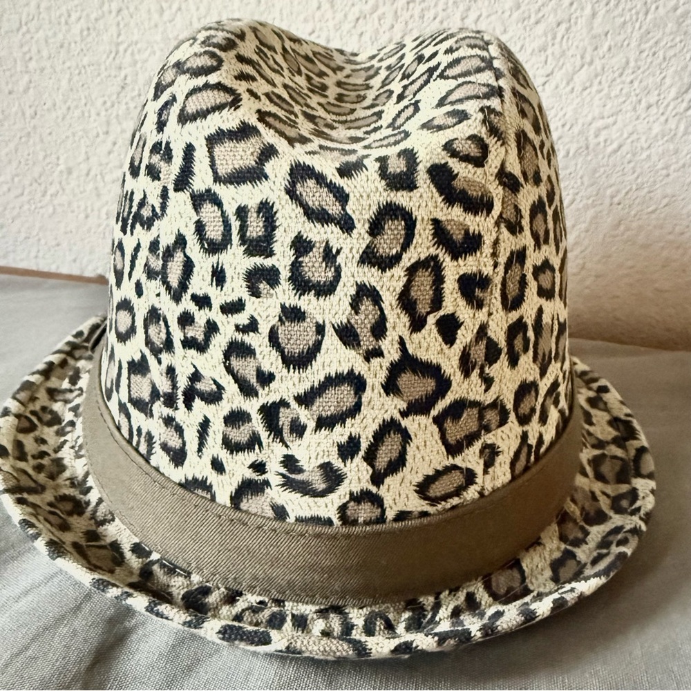 Leopard Print Fedora Hat